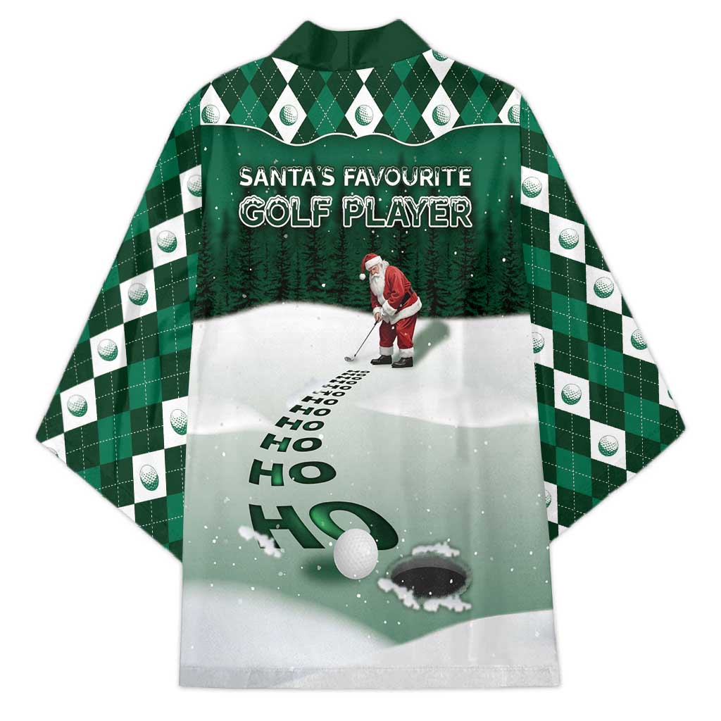 Golf Christmas Kimono Driving Home Fooore Xmas - Wonder Print Shop