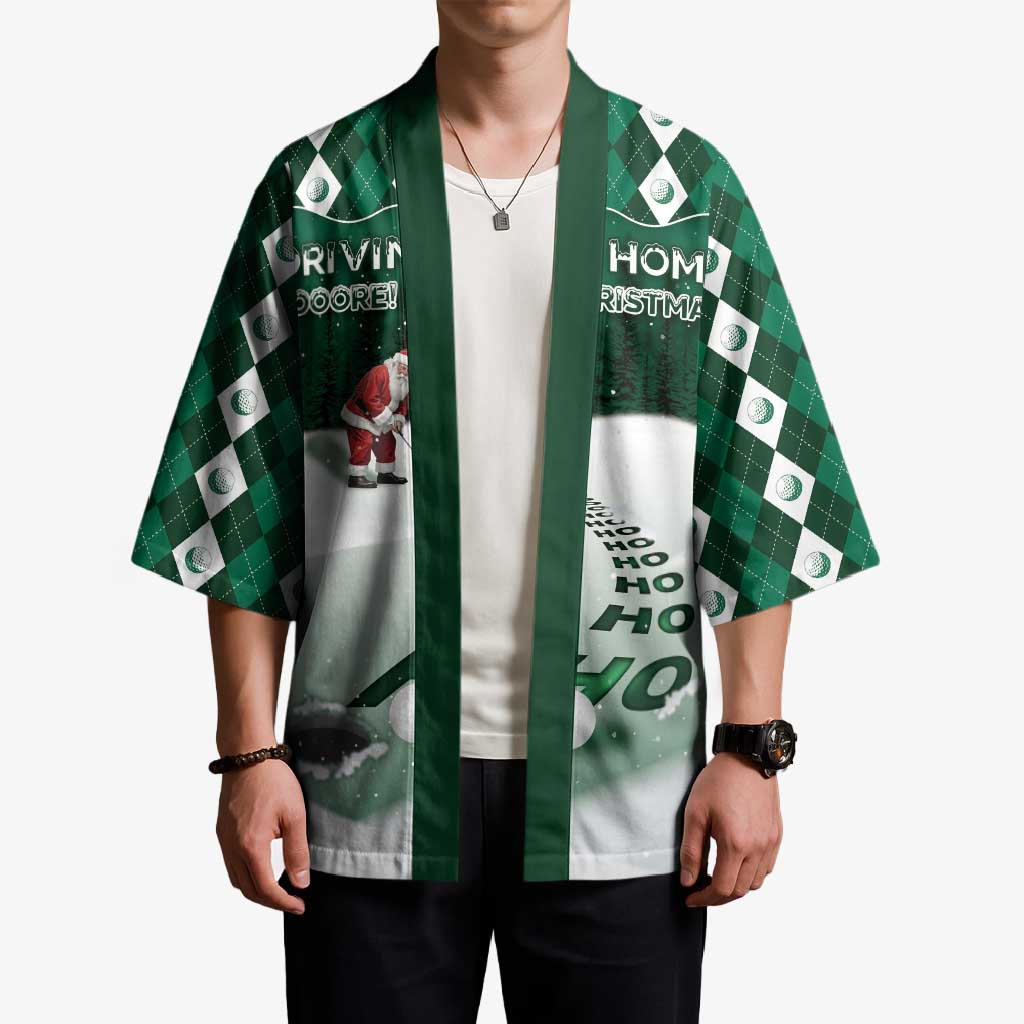 Golf Christmas Kimono Driving Home Fooore Xmas - Wonder Print Shop