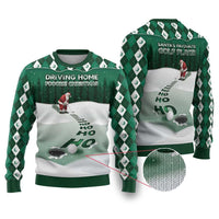 Golf Christmas Ugly Christmas Sweater Driving Home Fooore Xmas - Wonder Print Shop