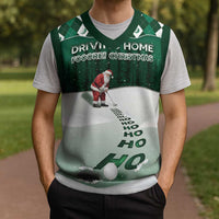 Golf Christmas Knitted V-Neck Vest Driving Home Fooore Xmas - Wonder Print Shop