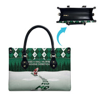 Golf Christmas Leather Bag Driving Home Fooore Xmas - Wonder Print Shop