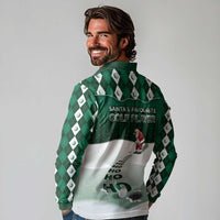Golf Christmas Long Sleeve Polo Shirt Driving Home Fooore Xmas - Wonder Print Shop
