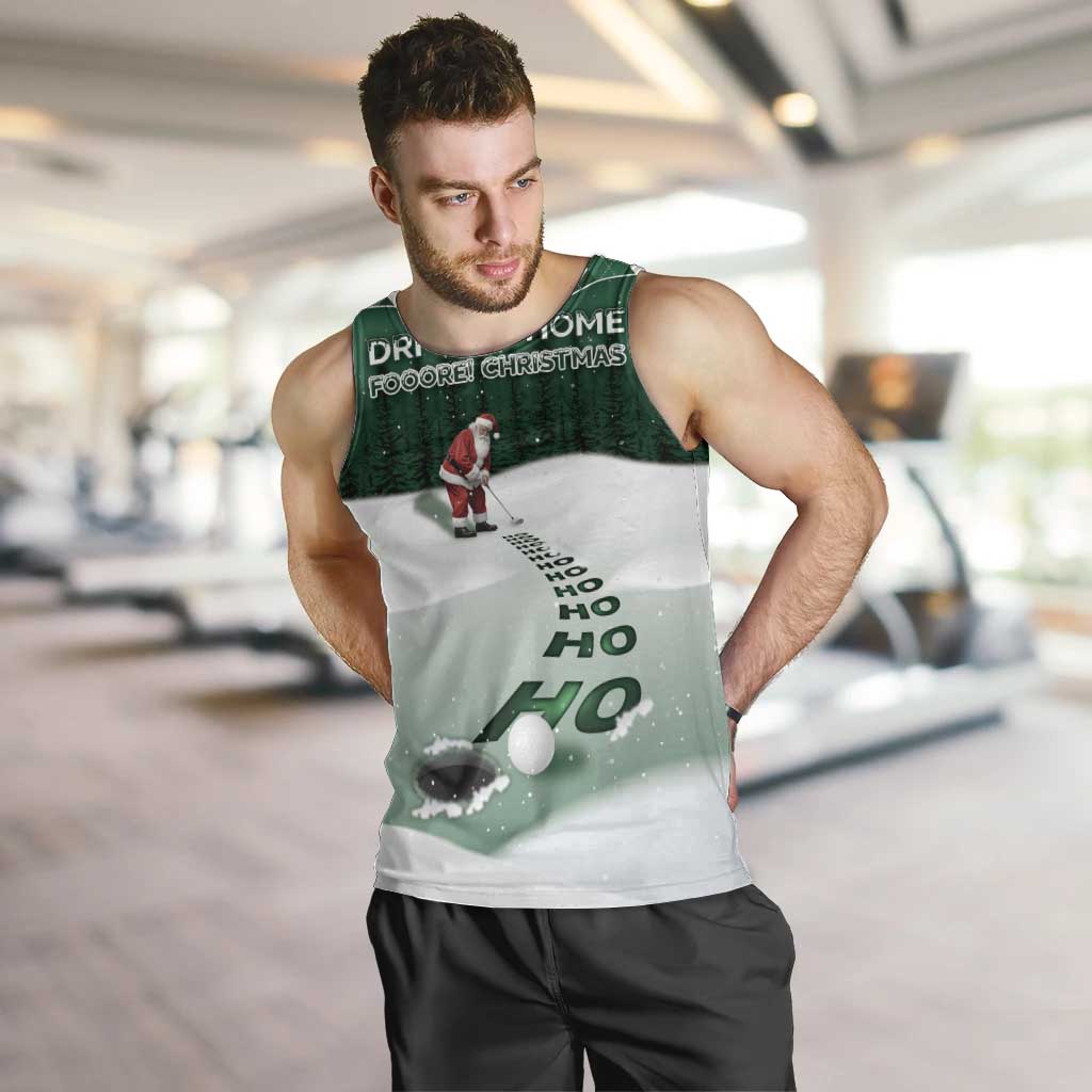 Golf Christmas Men Tank Top Driving Home Fooore Xmas - Wonder Print Shop