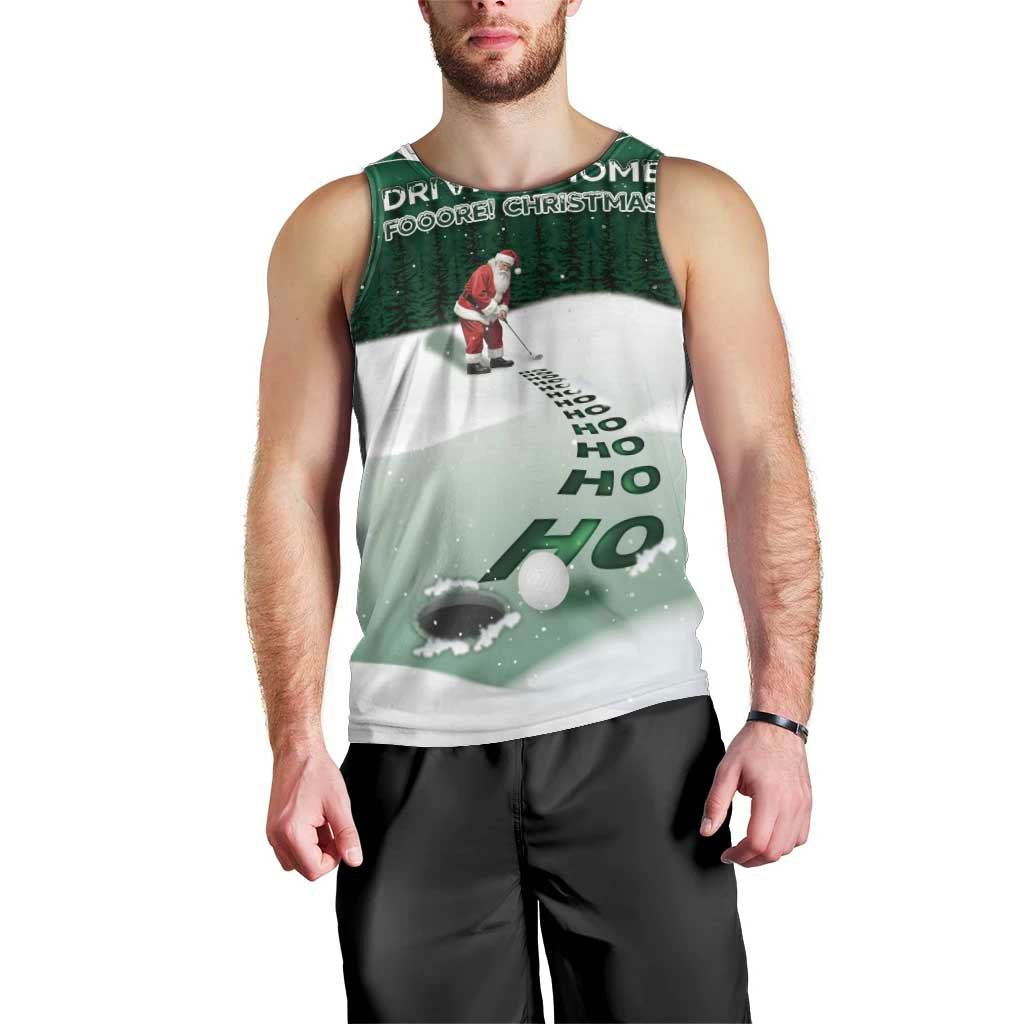 Golf Christmas Men Tank Top Driving Home Fooore Xmas - Wonder Print Shop