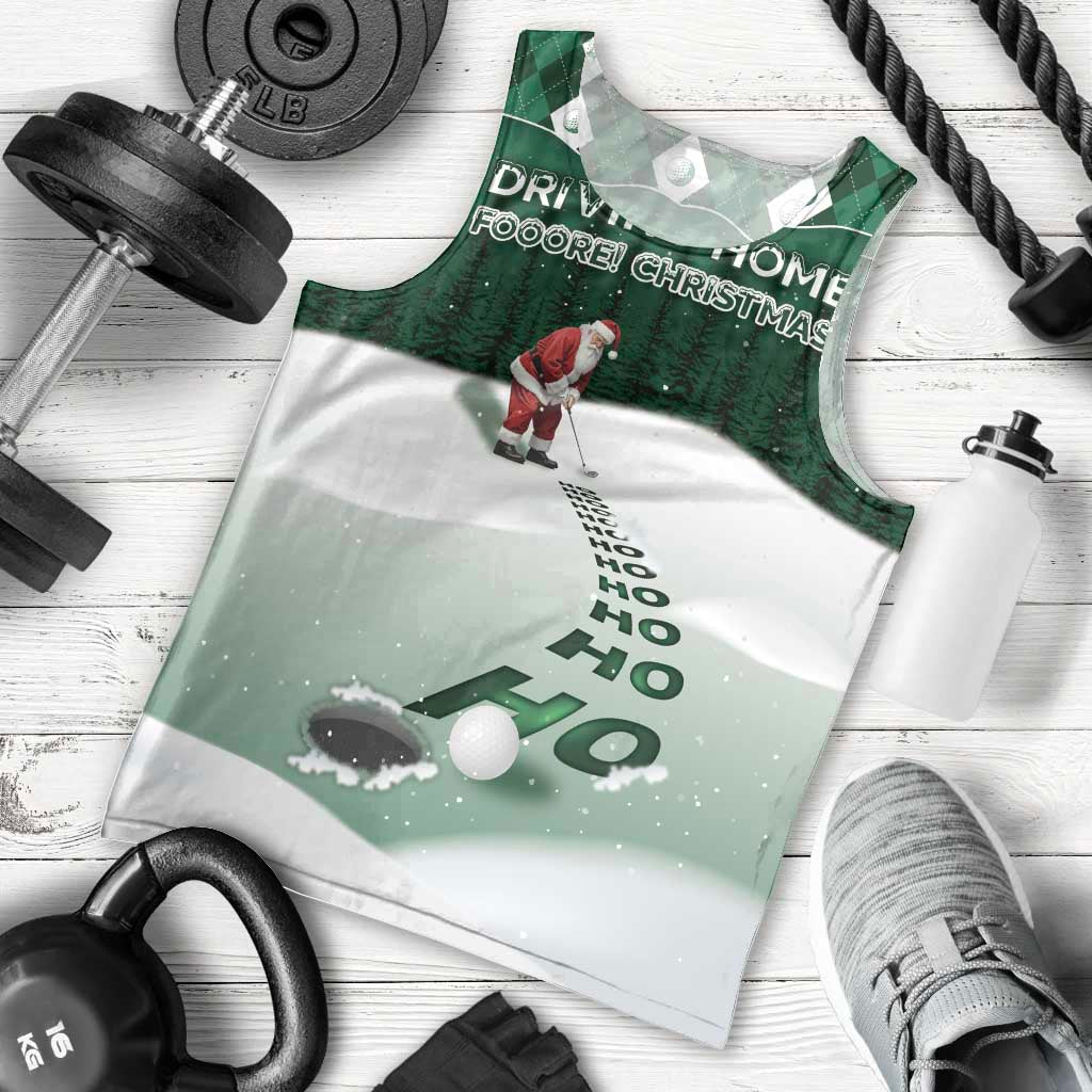 Golf Christmas Men Tank Top Driving Home Fooore Xmas - Wonder Print Shop
