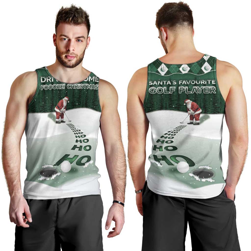 Golf Christmas Men Tank Top Driving Home Fooore Xmas - Wonder Print Shop