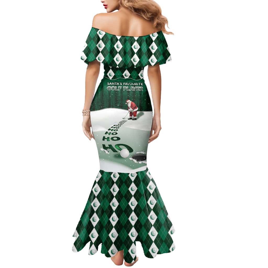 Golf Christmas Mermaid Dress Driving Home Fooore Xmas - Wonder Print Shop