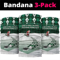 Golf Christmas Neck Gaiter Driving Home Fooore Xmas - Wonder Print Shop