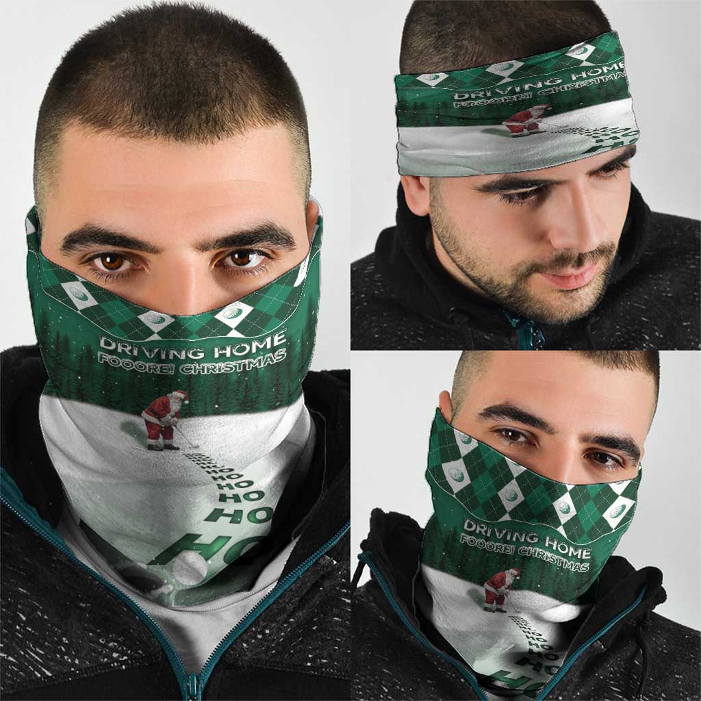 Golf Christmas Neck Gaiter Driving Home Fooore Xmas - Wonder Print Shop