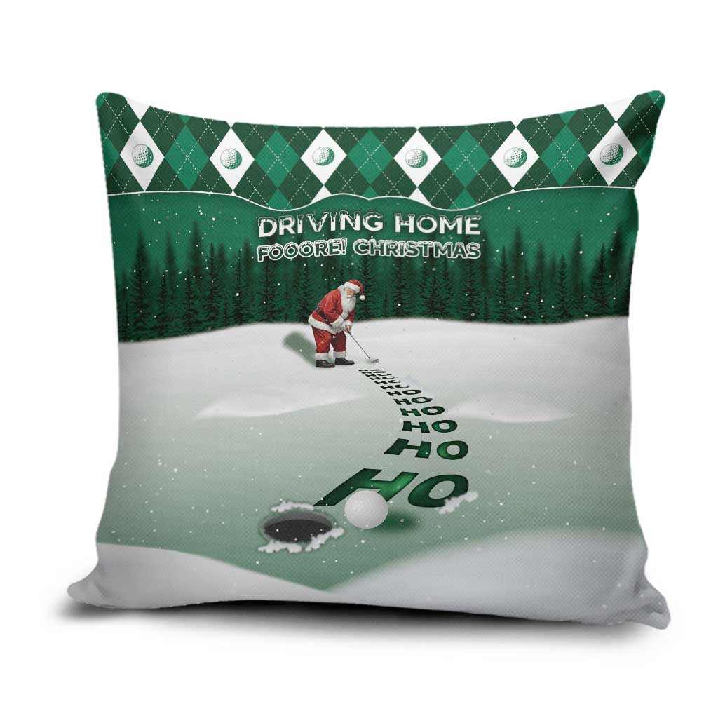 Golf Christmas Pillow Cover Driving Home Fooore Xmas - Wonder Print Shop