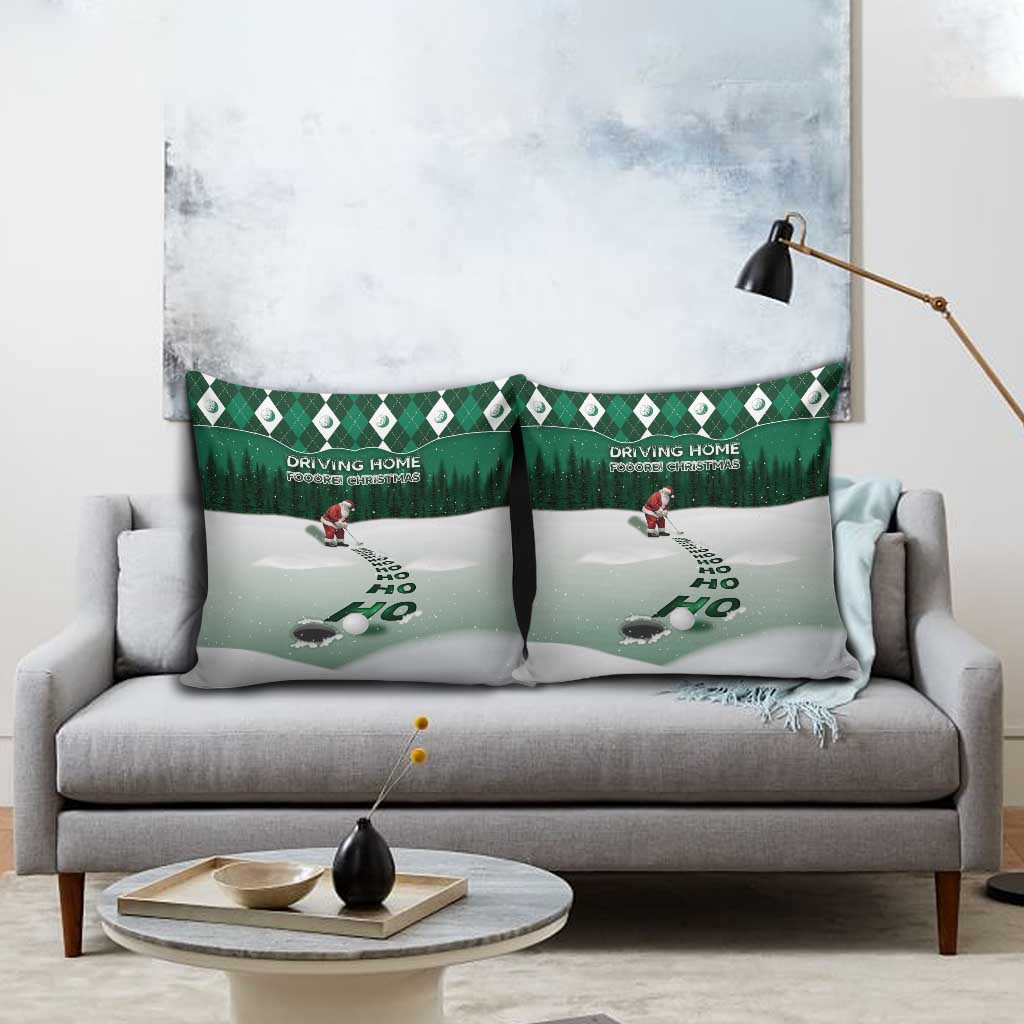 Golf Christmas Pillow Cover Driving Home Fooore Xmas - Wonder Print Shop