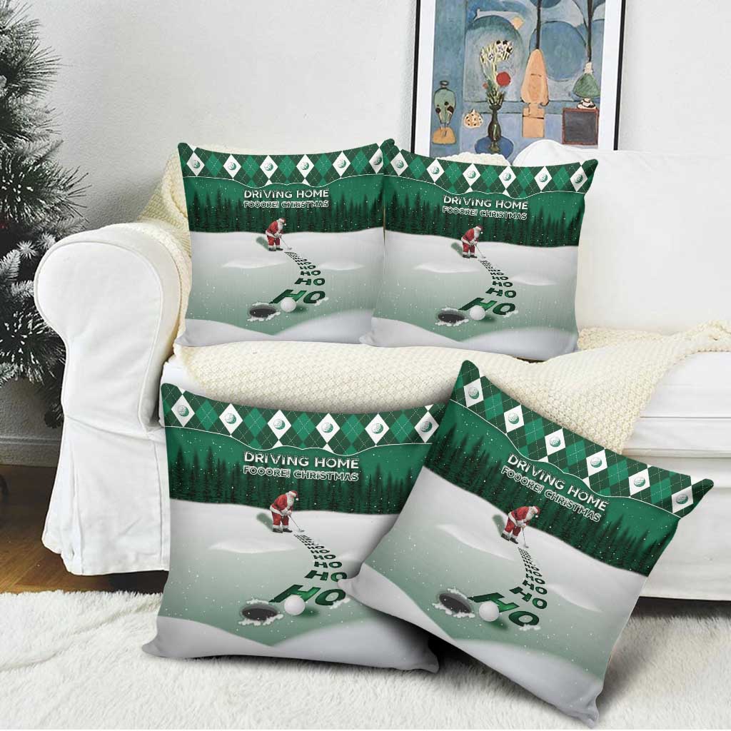 Golf Christmas Pillow Cover Driving Home Fooore Xmas - Wonder Print Shop