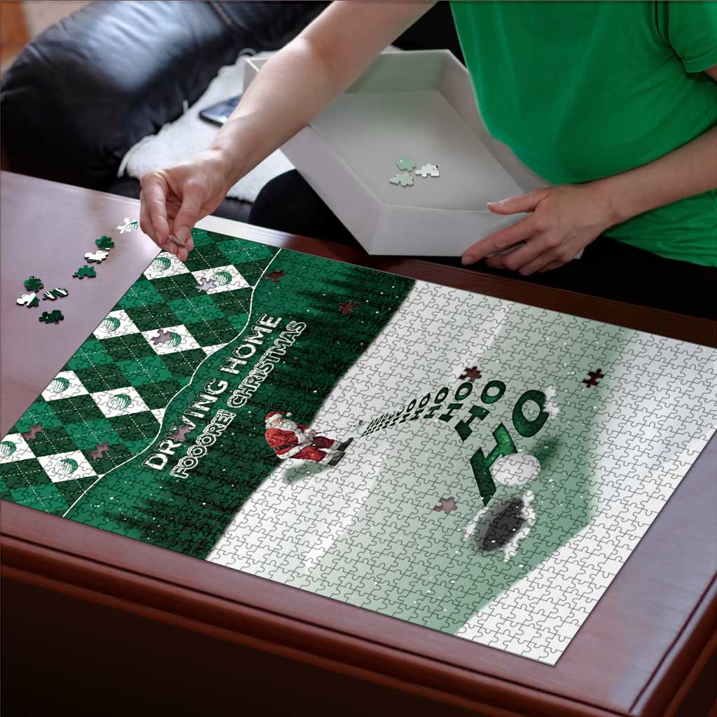 Golf Christmas Puzzle Driving Home Fooore Xmas - Wonder Print Shop