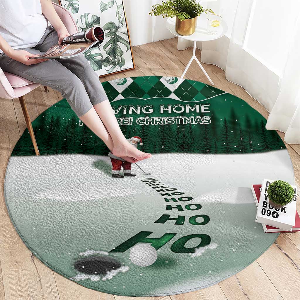 Golf Christmas Round Carpet Driving Home Fooore Xmas - Wonder Print Shop