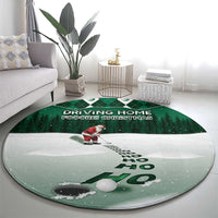 Golf Christmas Round Carpet Driving Home Fooore Xmas - Wonder Print Shop