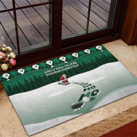 Golf Christmas Rubber Doormat Driving Home Fooore Xmas - Wonder Print Shop