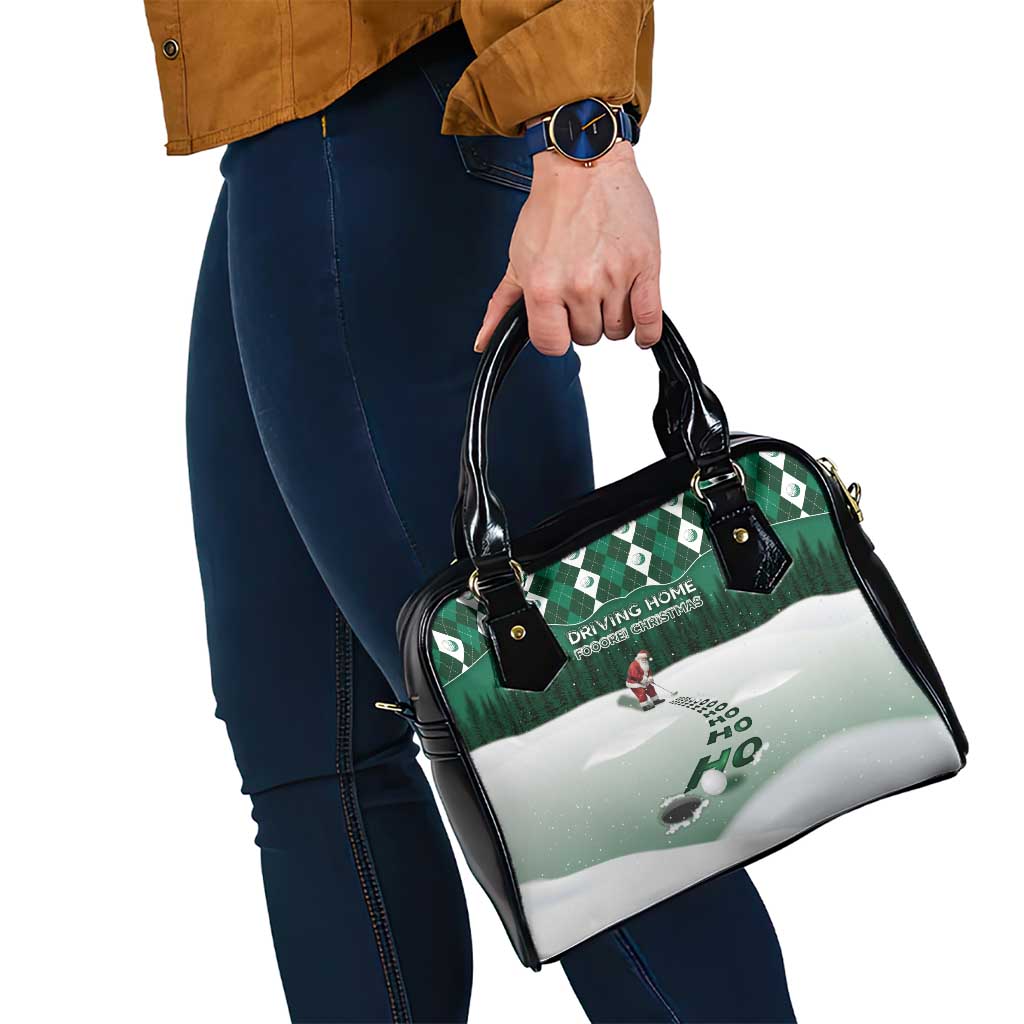 Golf Christmas Shoulder Handbag Driving Home Fooore Xmas - Wonder Print Shop