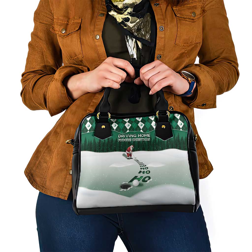 Golf Christmas Shoulder Handbag Driving Home Fooore Xmas - Wonder Print Shop