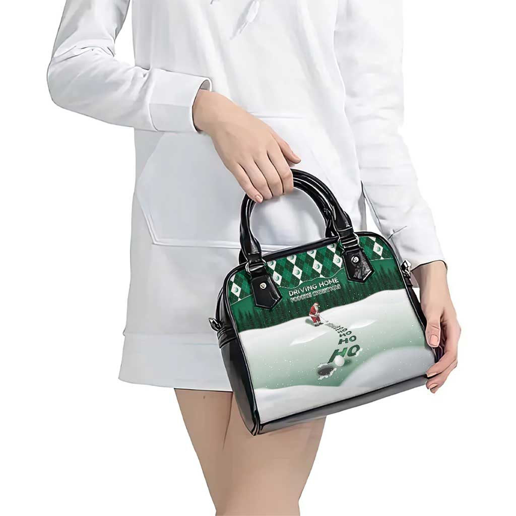 Golf Christmas Shoulder Handbag Driving Home Fooore Xmas - Wonder Print Shop