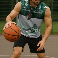 Golf Christmas Sleeveless Hoodie Driving Home Fooore Xmas - Wonder Print Shop