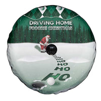 Golf Christmas Spare Tire Cover Driving Home Fooore Xmas - Wonder Print Shop