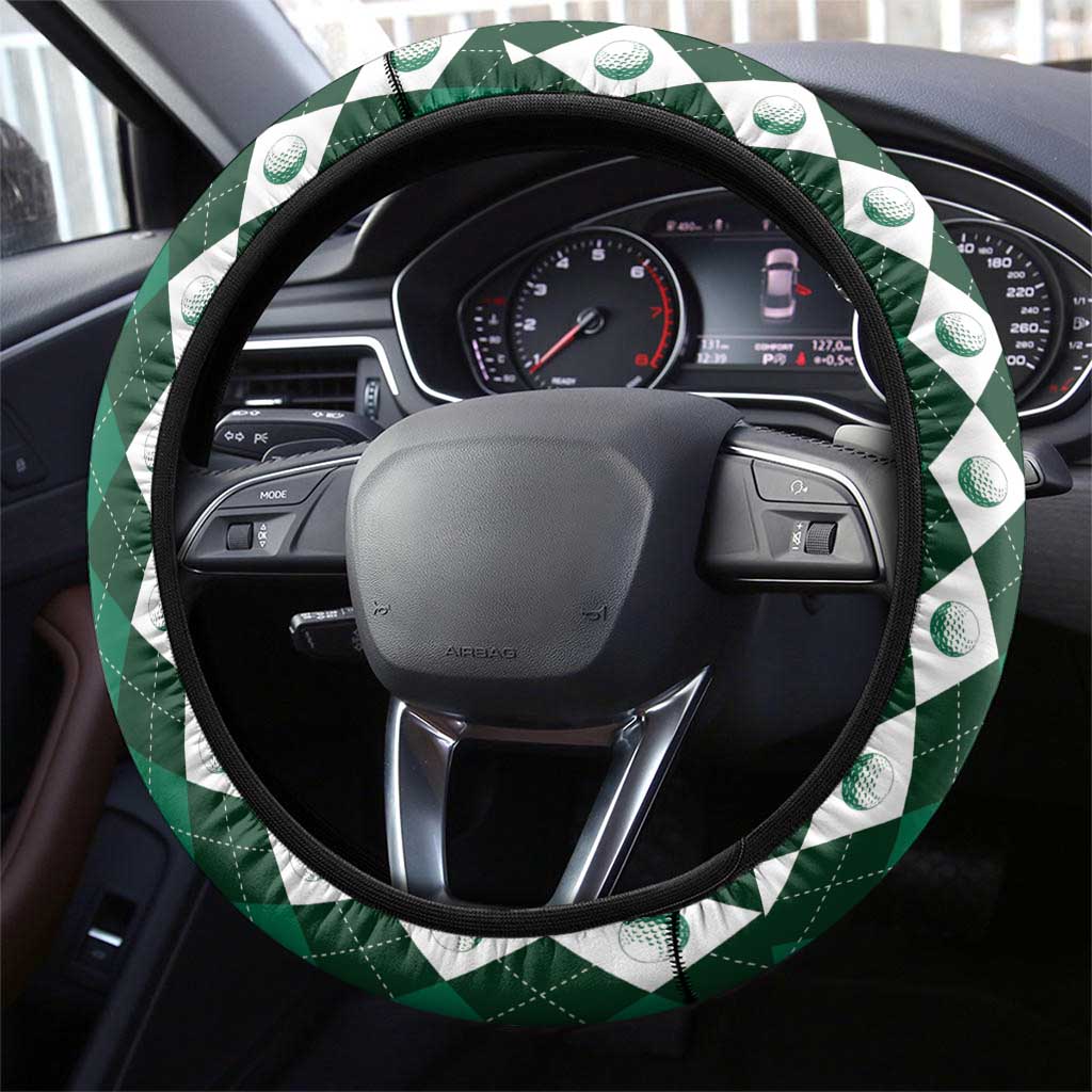 Golf Christmas Steering Wheel Cover Driving Home Fooore Xmas - Wonder Print Shop