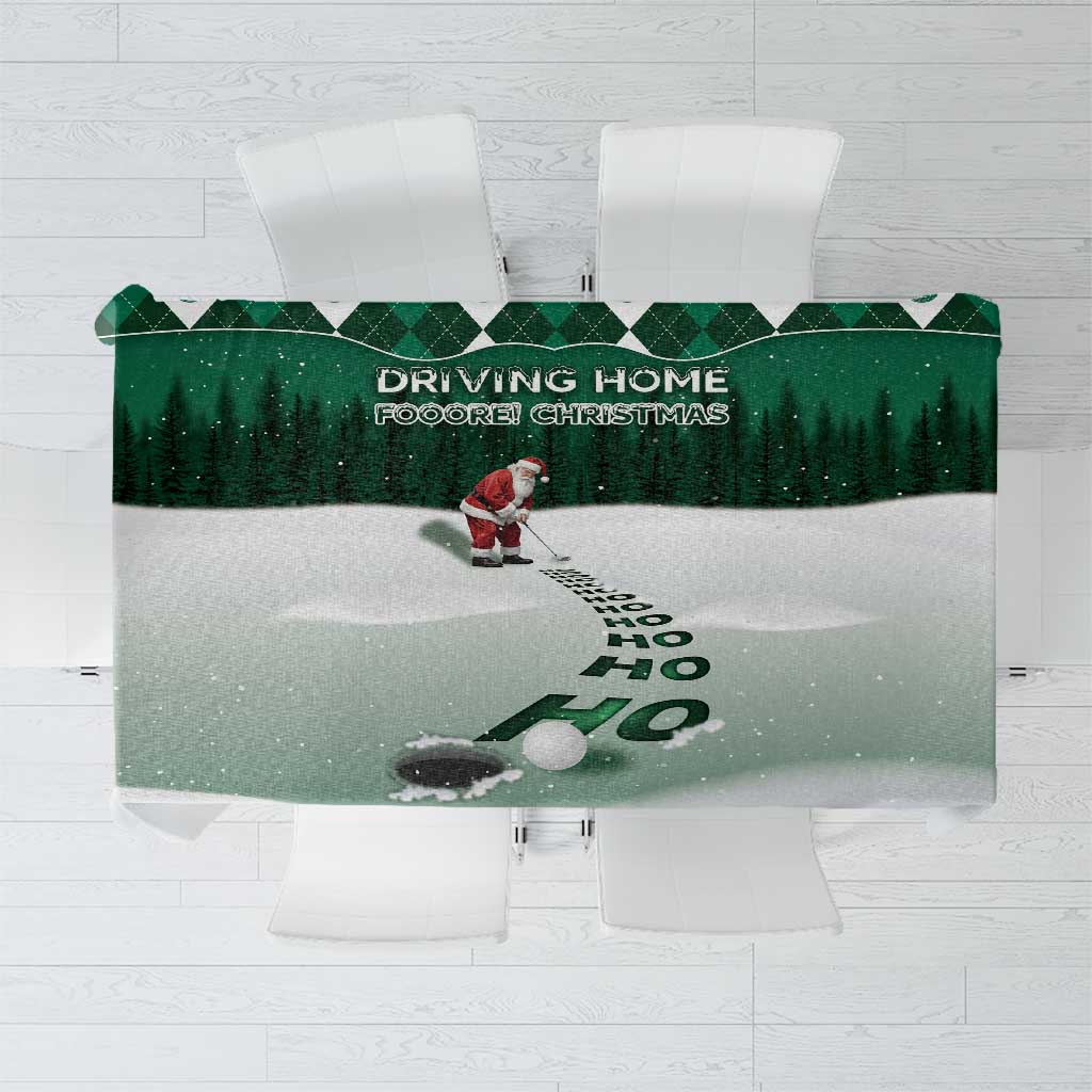 Golf Christmas Tablecloth Driving Home Fooore Xmas - Wonder Print Shop