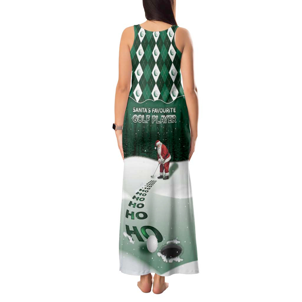 Golf Christmas Tank Maxi Dress Driving Home Fooore Xmas - Wonder Print Shop