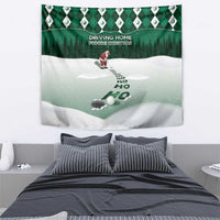 Golf Christmas Tapestry Driving Home Fooore Xmas - Wonder Print Shop