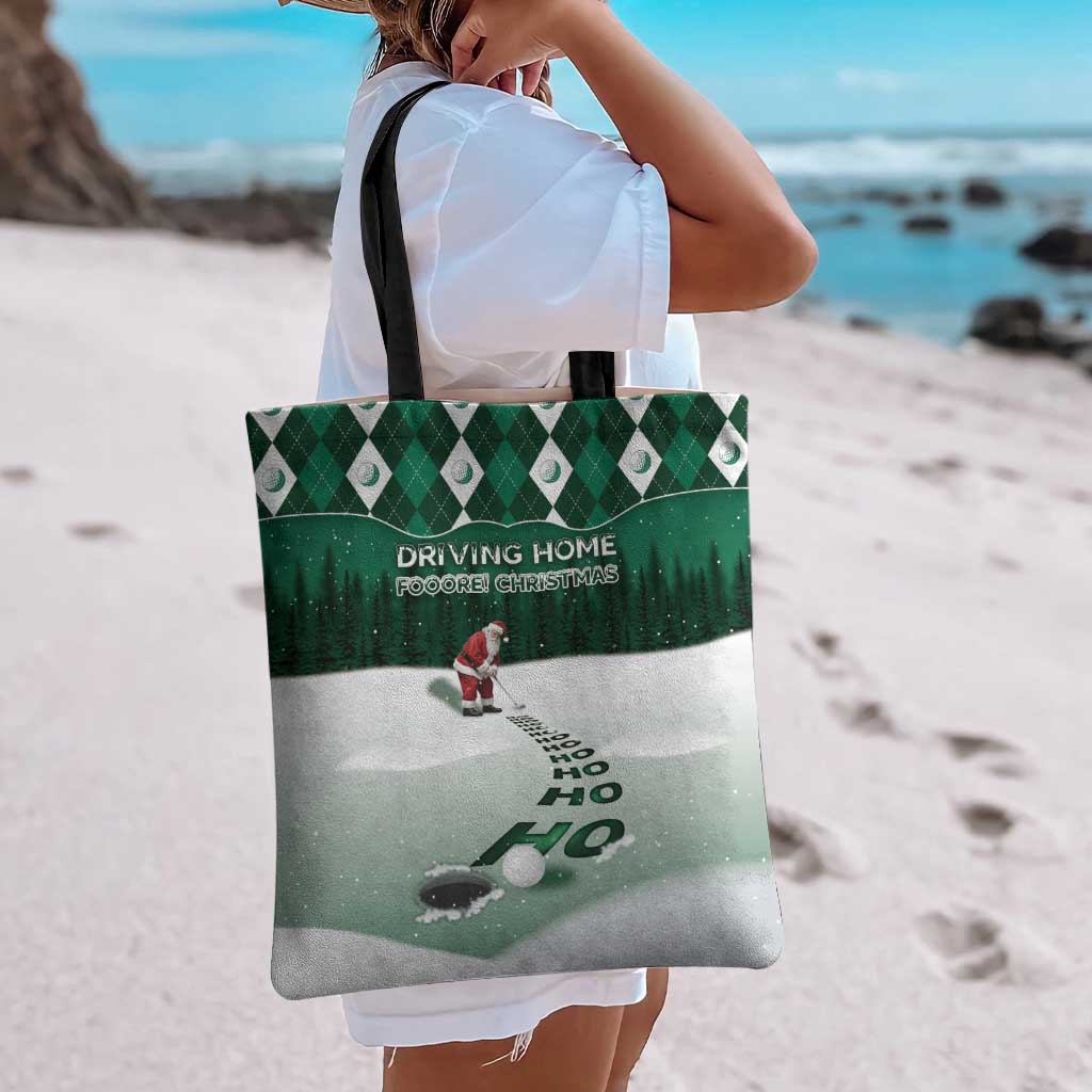Golf Christmas Tote Bag Driving Home Fooore Xmas - Wonder Print Shop