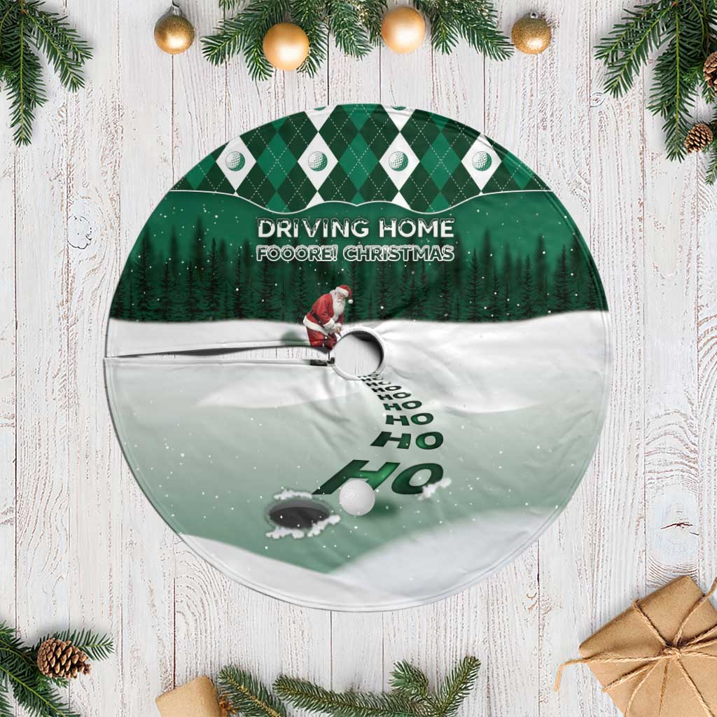 Golf Christmas Tree Skirt Driving Home Fooore Xmas - Wonder Print Shop