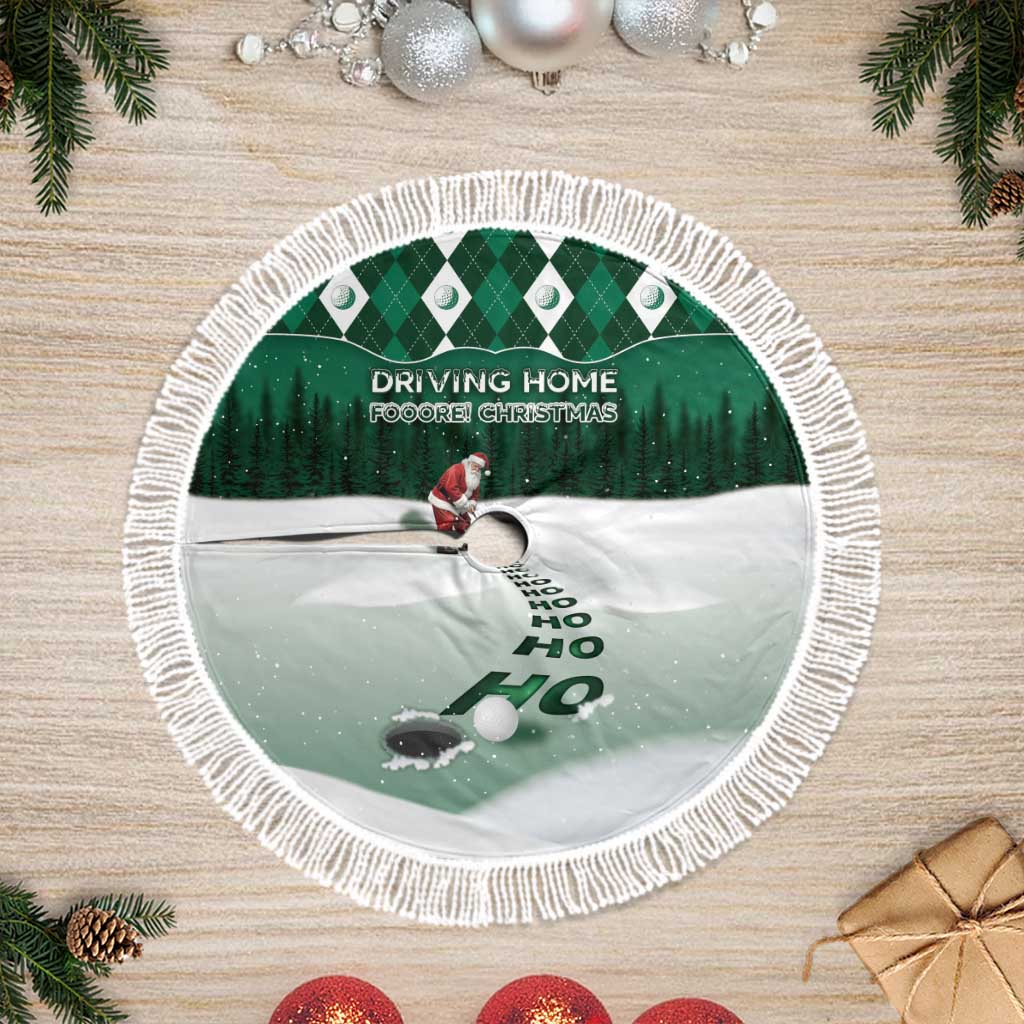 Golf Christmas Tree Skirt Driving Home Fooore Xmas - Wonder Print Shop