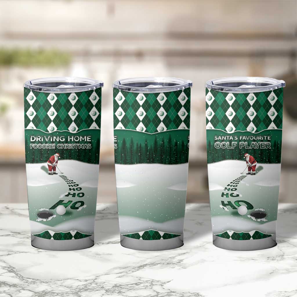 Golf Christmas Tumbler Cup Driving Home Fooore Xmas - Wonder Print Shop