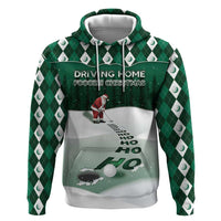 Golf Christmas Zip Hoodie Driving Home Fooore Xmas - Wonder Print Shop