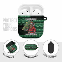 Bigfoot Christmas AirPods Case Squatching Through The Snow - Wonder Print Shop