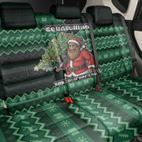 Bigfoot Christmas Back Car Seat Cover Squatching Through The Snow - Wonder Print Shop