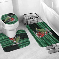 Bigfoot Christmas Bathroom Set Squatching Through The Snow - Wonder Print Shop