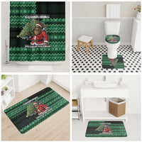 Bigfoot Christmas Bathroom Set Squatching Through The Snow - Wonder Print Shop