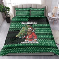 Bigfoot Christmas Bedding Set Squatching Through The Snow - Wonder Print Shop