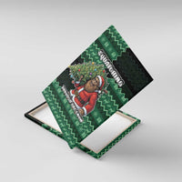 Bigfoot Christmas Canvas Wall Art Squatching Through The Snow - Wonder Print Shop