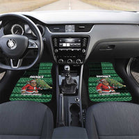 Bigfoot Christmas Car Mats Squatching Through The Snow - Wonder Print Shop