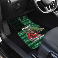 Bigfoot Christmas Car Mats Squatching Through The Snow - Wonder Print Shop