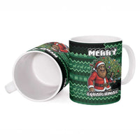 Bigfoot Christmas Ceramic Mug Squatching Through The Snow - Wonder Print Shop