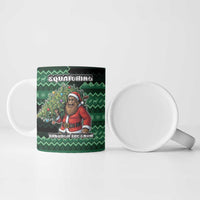 Bigfoot Christmas Ceramic Mug Squatching Through The Snow - Wonder Print Shop