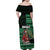 Bigfoot Christmas Family Matching Off Shoulder Maxi Dress and Hawaiian Shirt Squatching Through The Snow - Wonder Print Shop
