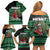Bigfoot Christmas Family Matching Off Shoulder Short Dress and Hawaiian Shirt Squatching Through The Snow - Wonder Print Shop