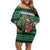 Bigfoot Christmas Family Matching Off Shoulder Short Dress and Hawaiian Shirt Squatching Through The Snow - Wonder Print Shop