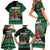Bigfoot Christmas Family Matching Short Sleeve Bodycon Dress and Hawaiian Shirt Squatching Through The Snow - Wonder Print Shop