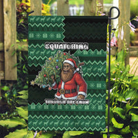 Bigfoot Christmas Garden Flag Squatching Through The Snow - Wonder Print Shop