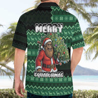 Bigfoot Christmas Hawaiian Shirt Squatching Through The Snow - Wonder Print Shop